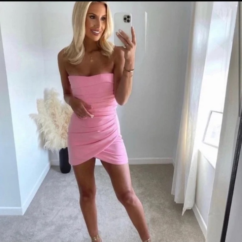 ZARA Strapless Jumpsuit Dress